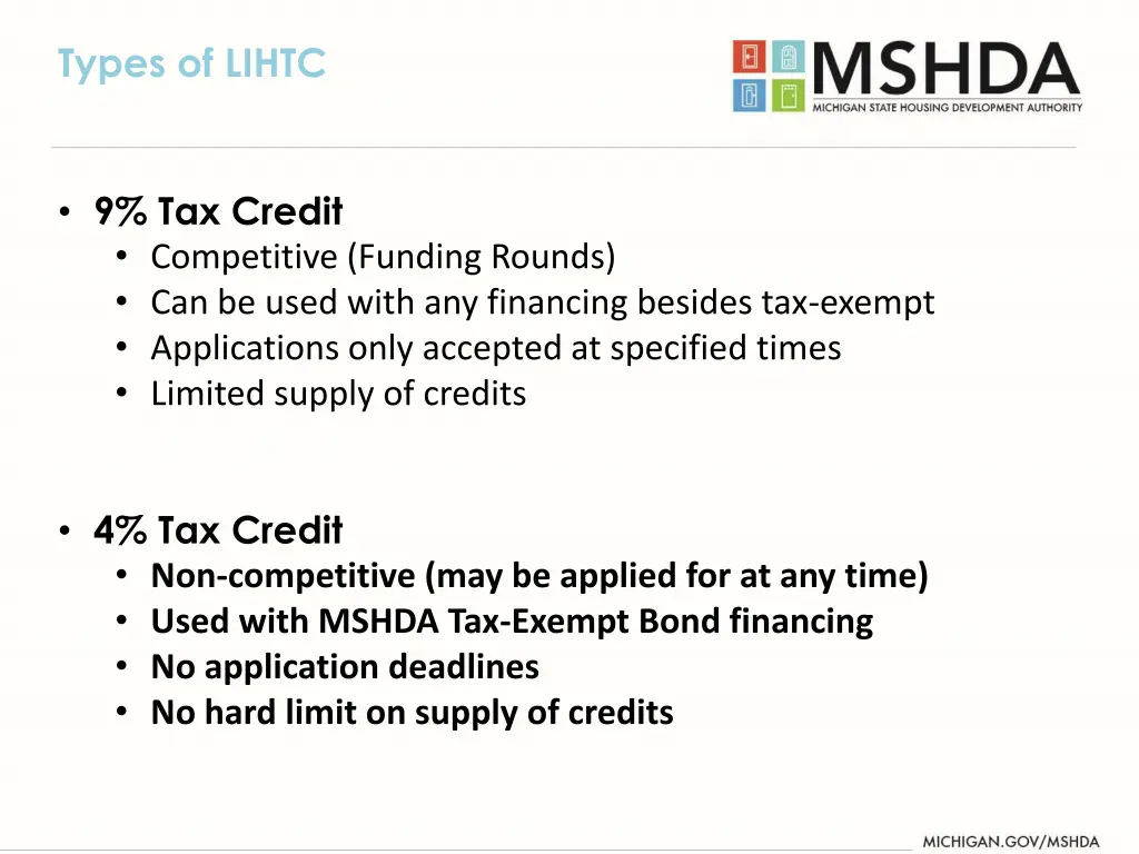 types of lihtc