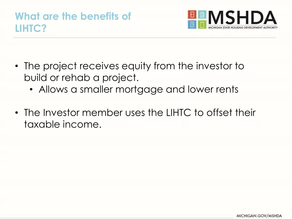 what are the benefits of lihtc
