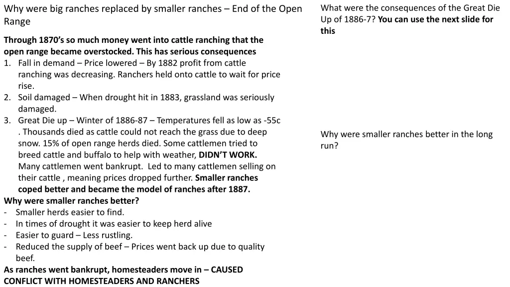 what were the consequences of the great