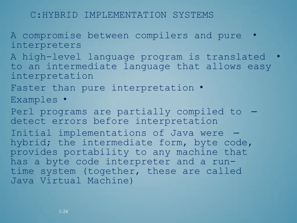 c hybrid implementation systems