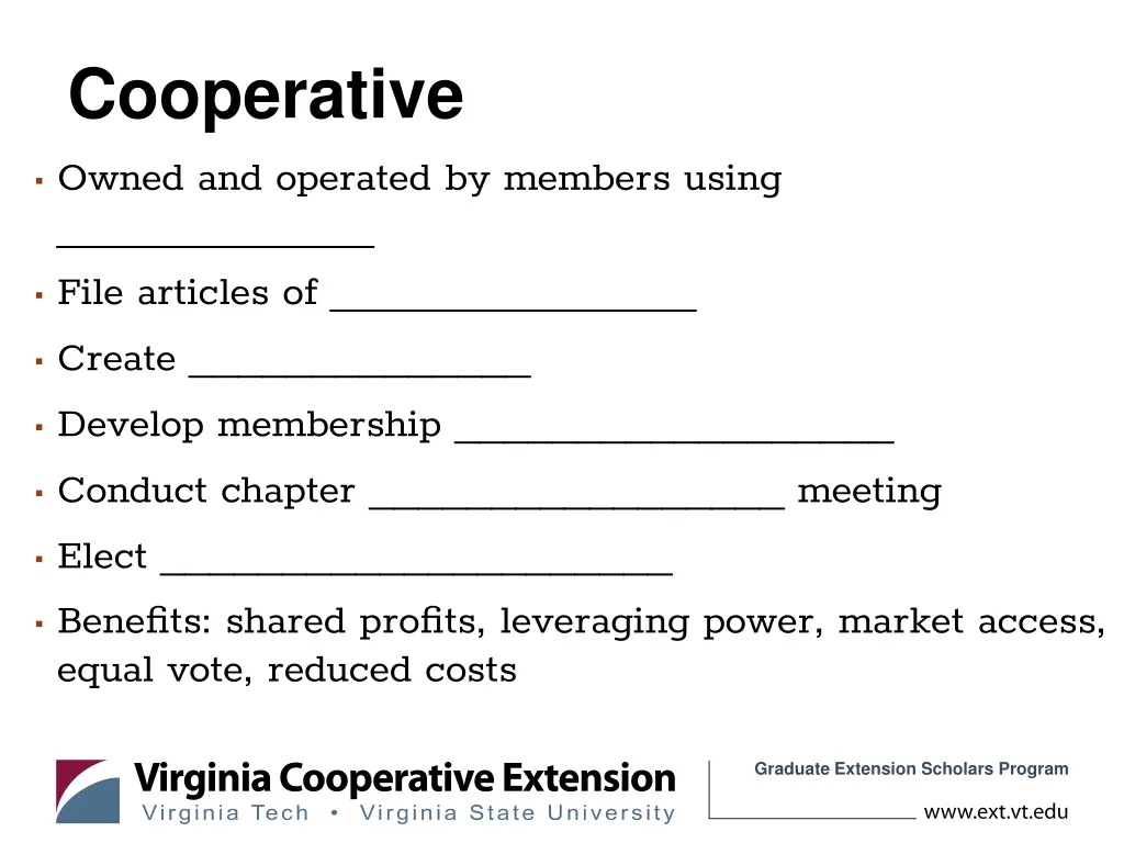 cooperative