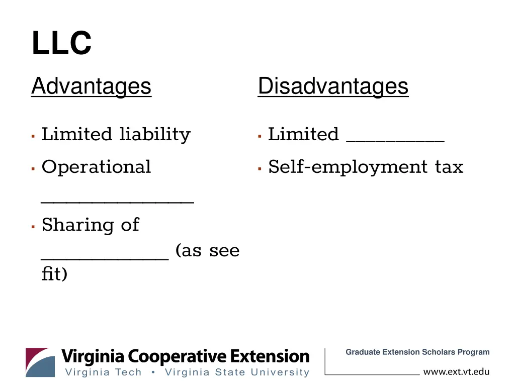 llc advantages