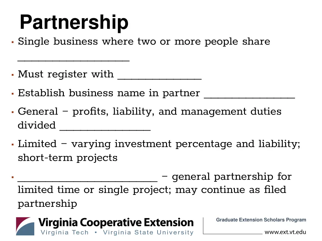 partnership single business where two or more