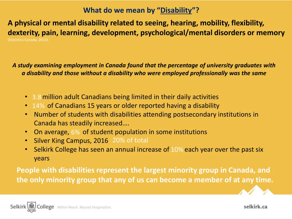 what do we mean by disability