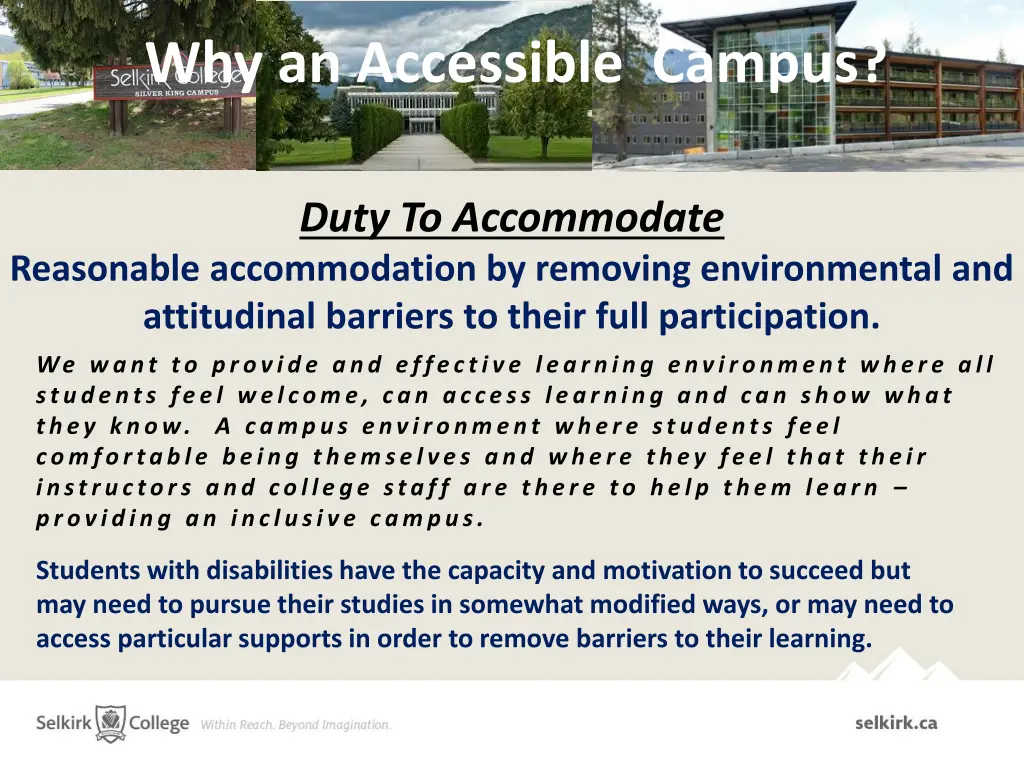 why an accessible campus