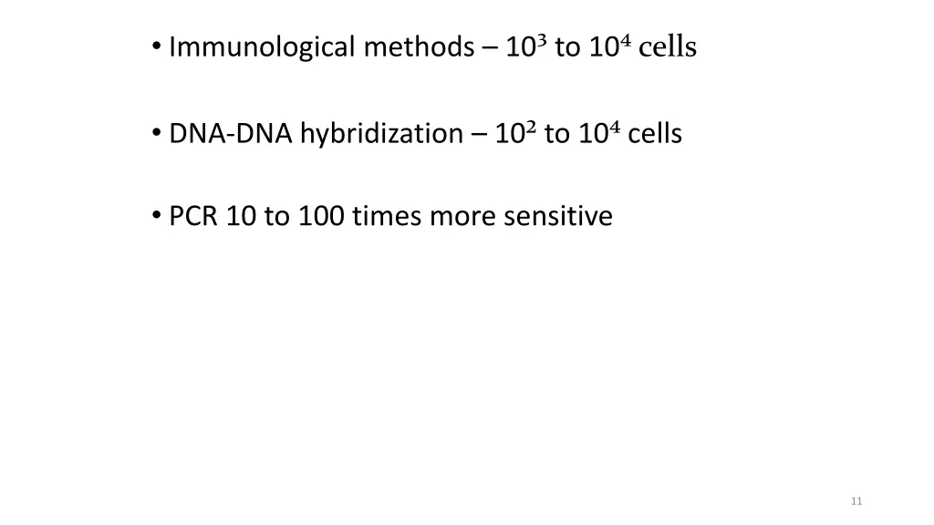 immunological methods 10 to 10 cells