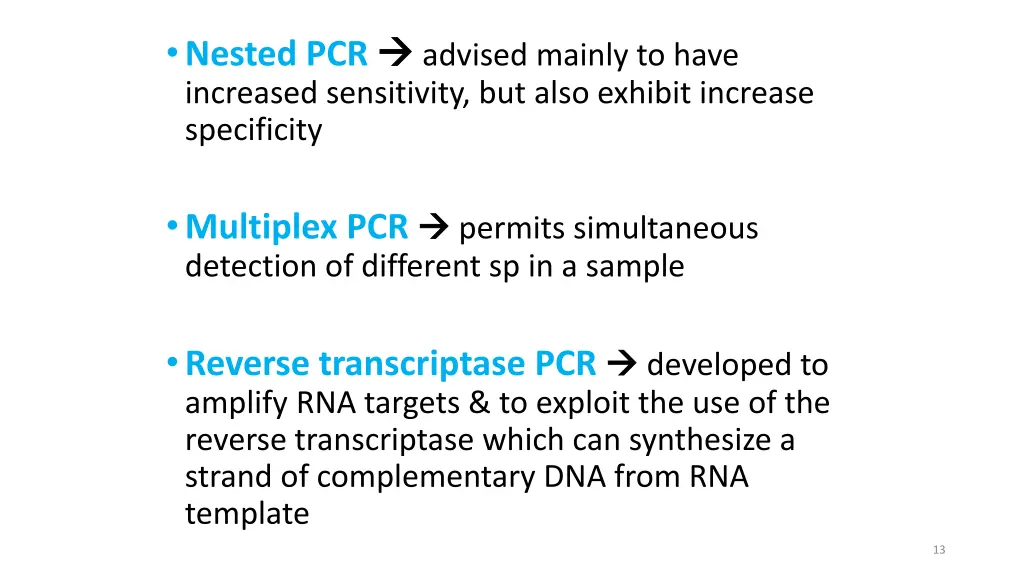 nested pcr increased sensitivity but also exhibit