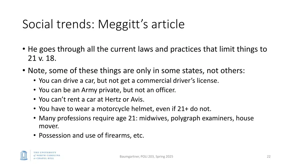 social trends meggitt s article