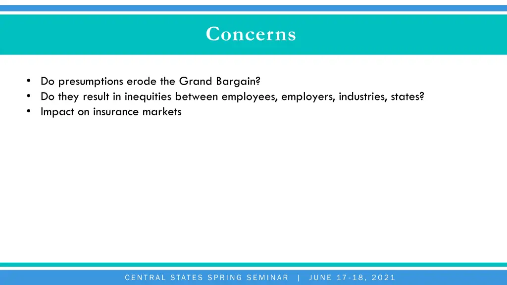 concerns