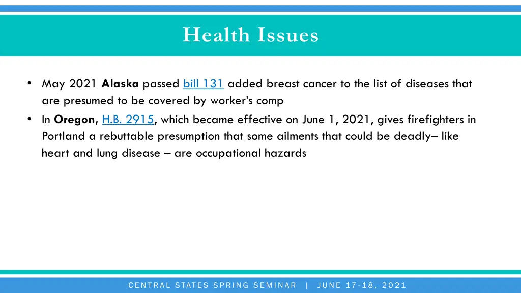 health issues