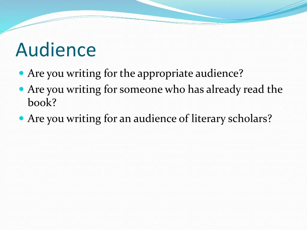 audience