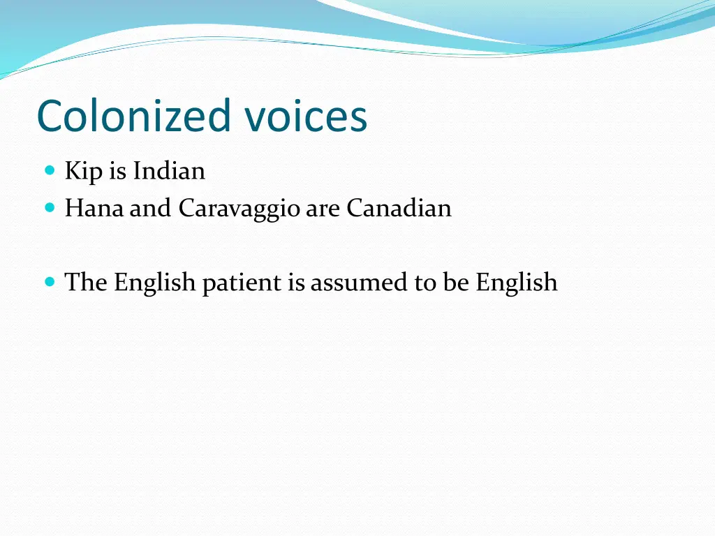 colonized voices