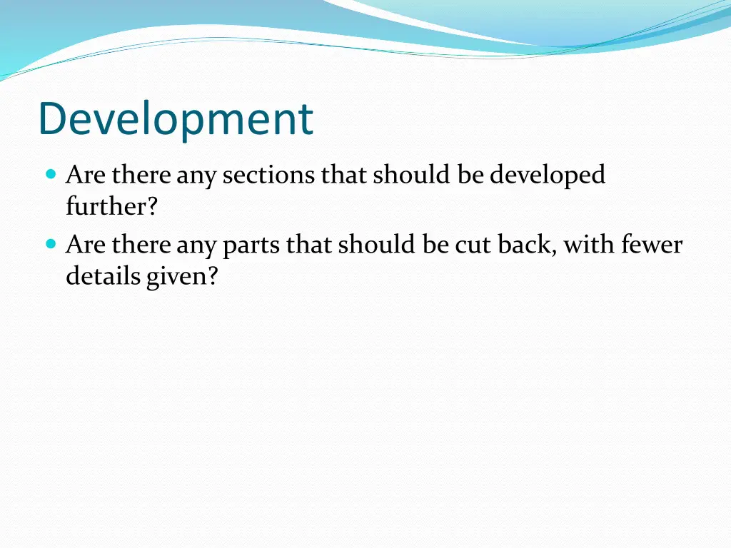 development