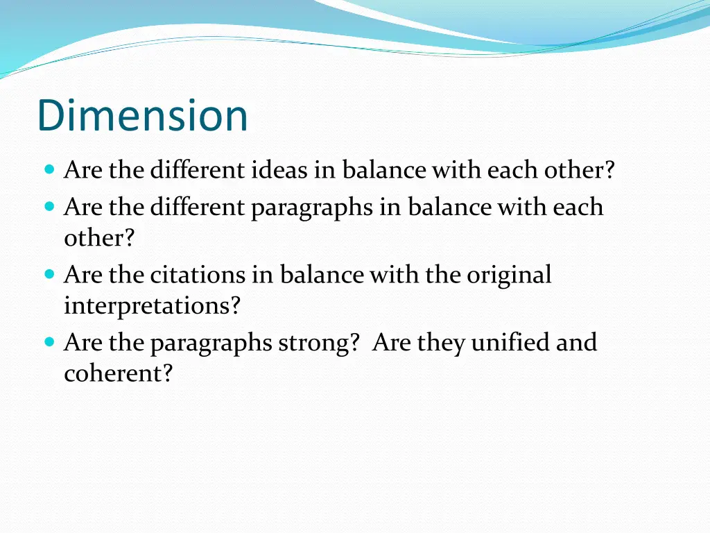dimension