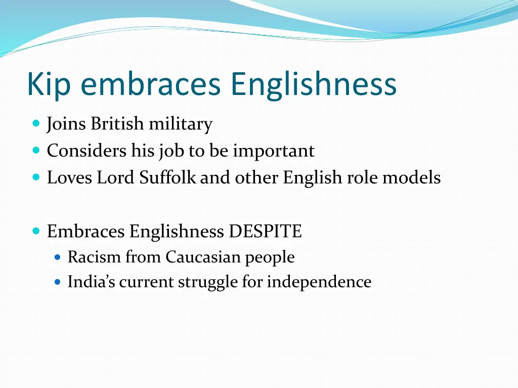 kip embraces englishness