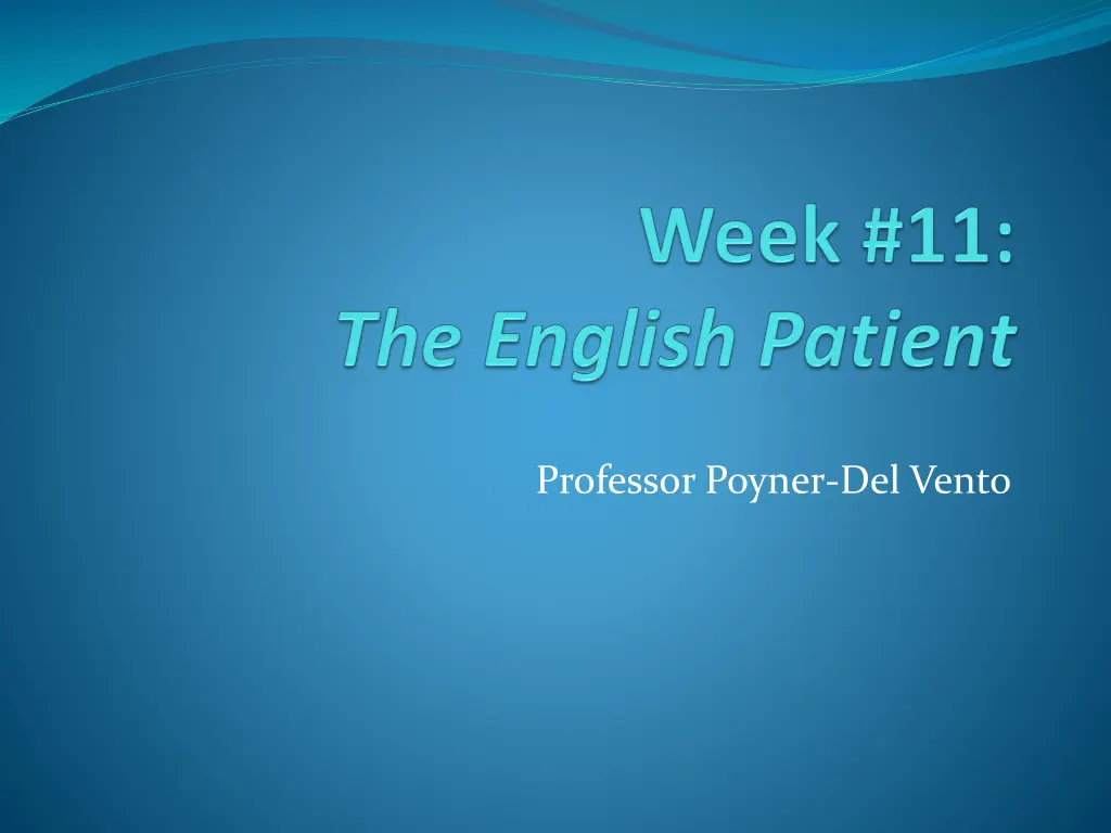 professor poyner del vento