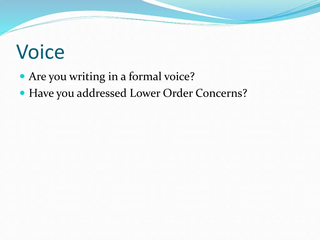 voice