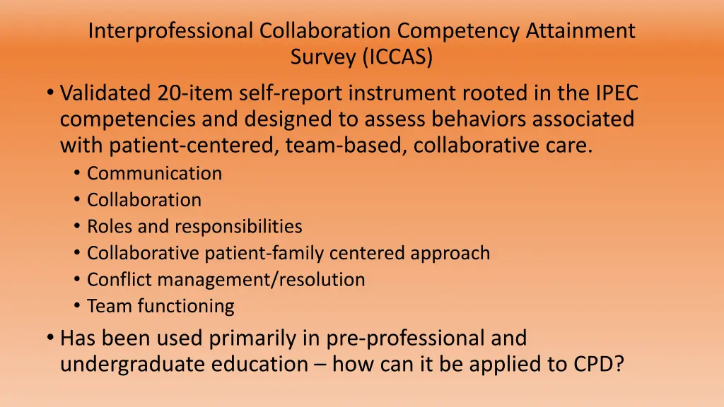 interprofessional collaboration competency