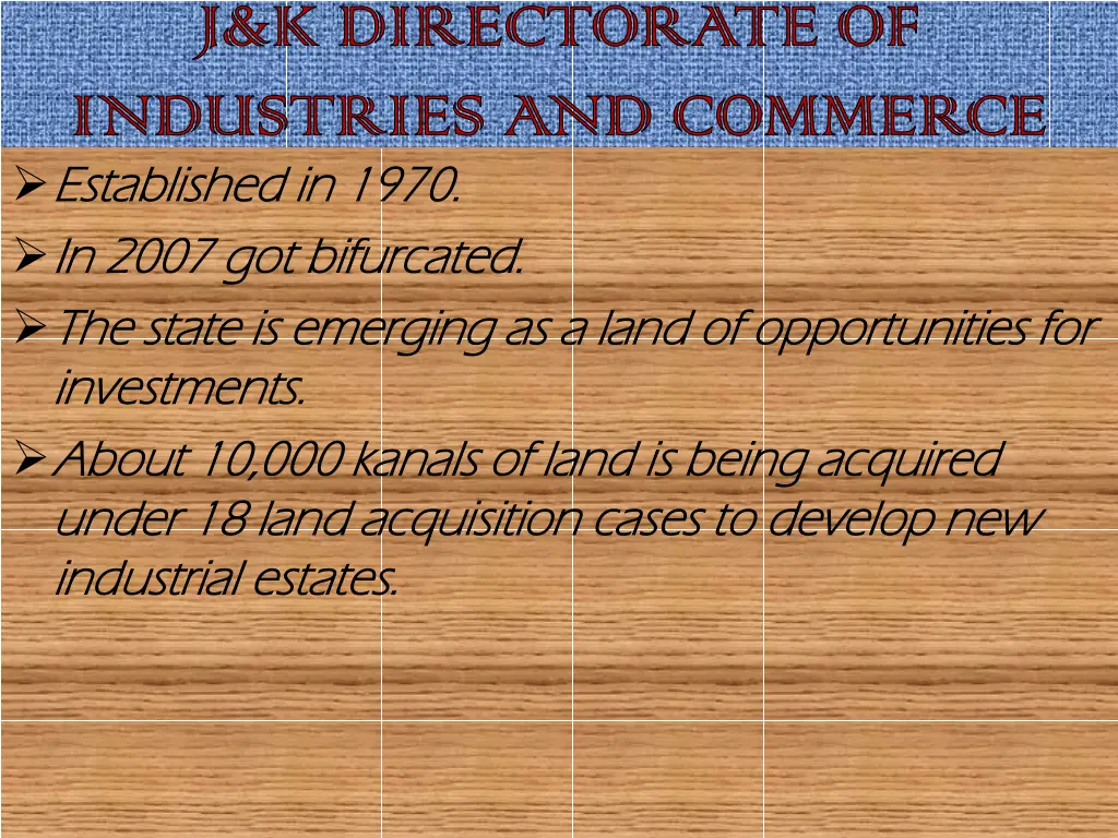 j k directorate of industries and commerce