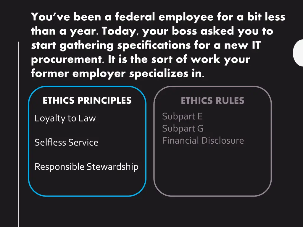 you ve been a federal employee for a bit less