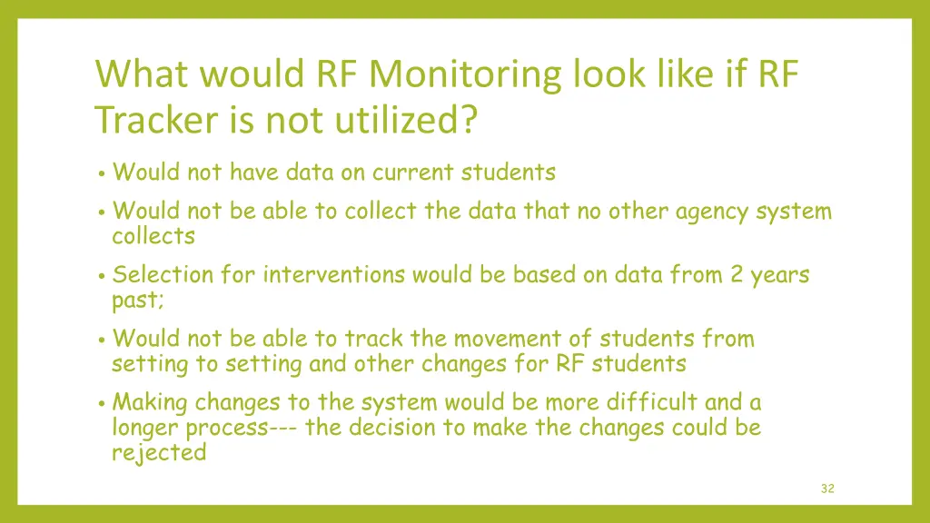 what would rf monitoring look like if rf tracker