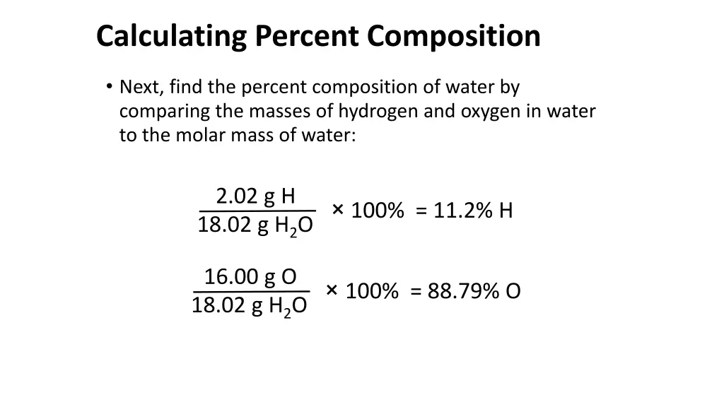 calculating percent composition 1