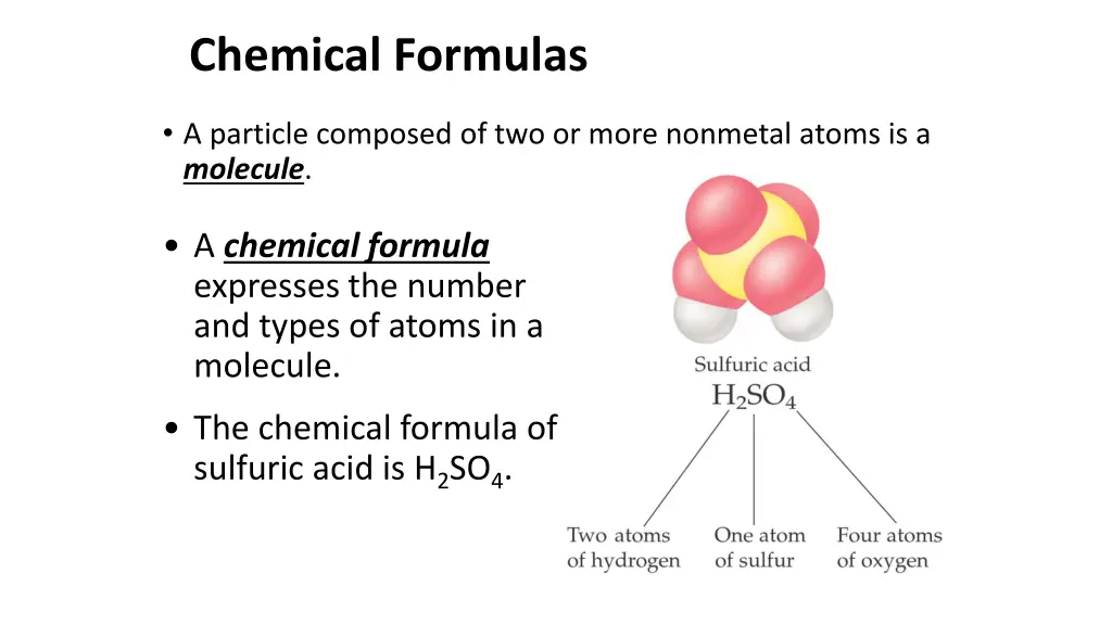 chemical formulas