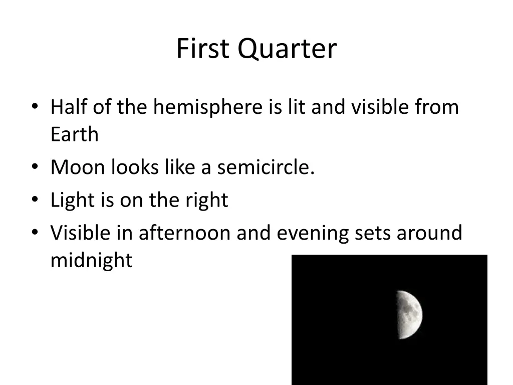 first quarter
