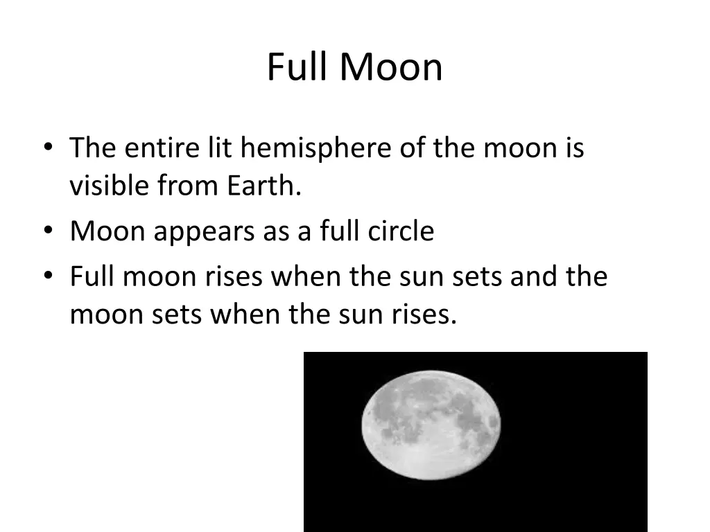 full moon