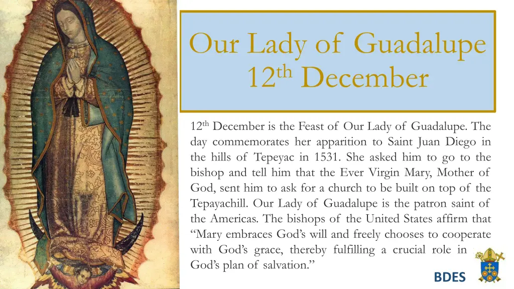 our lady of guadalupe 12 th december