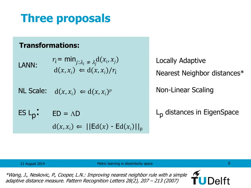three proposals