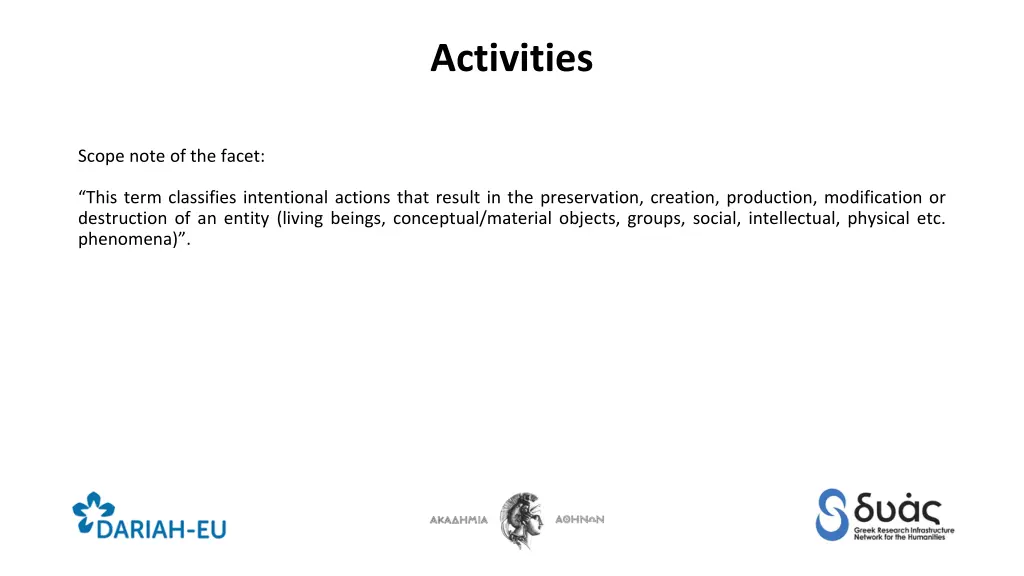 activities