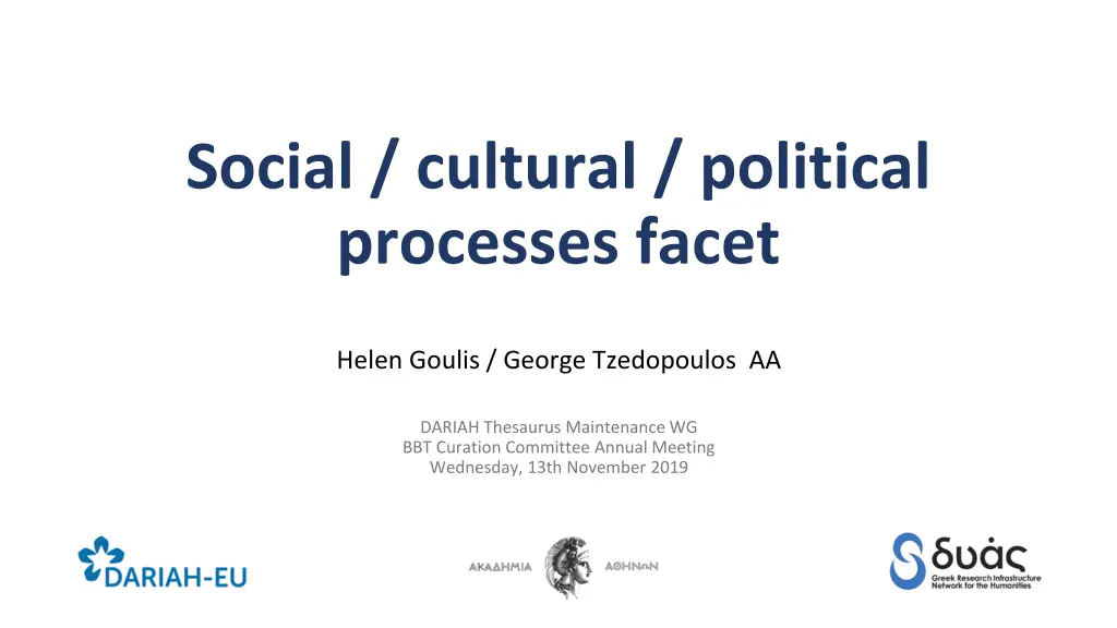 social cultural political processes facet