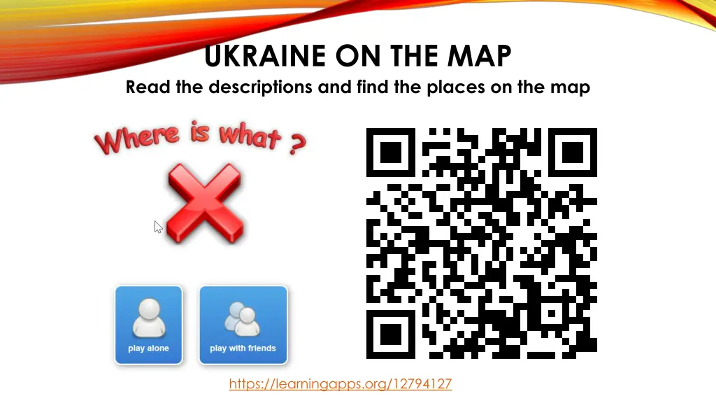 ukraine on the map read the descriptions and find