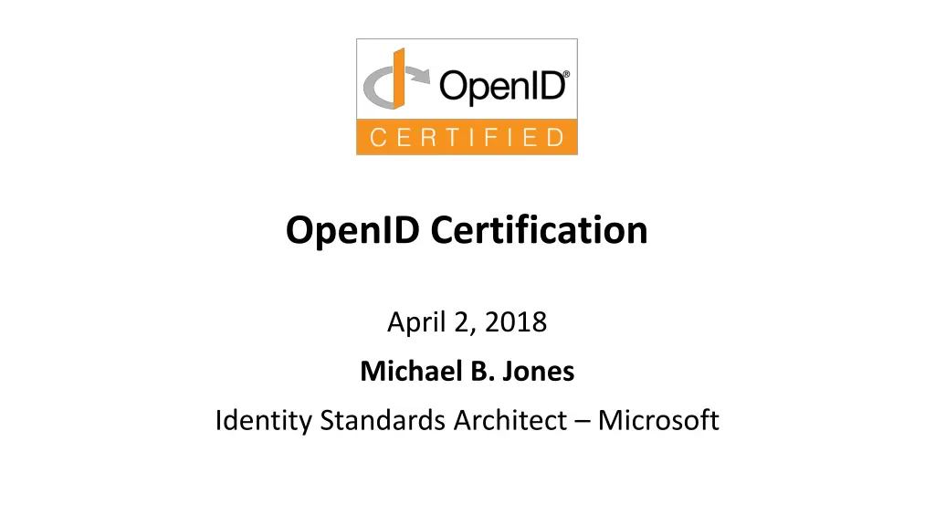 openid certification
