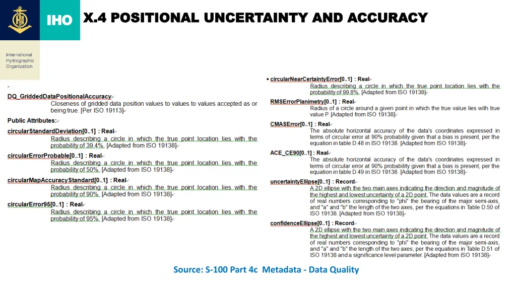 x 4 positional uncertainty and accuracy 8