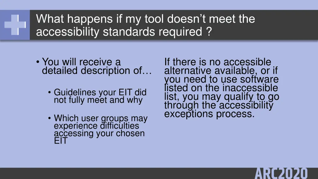 what happens if my tool doesn t meet