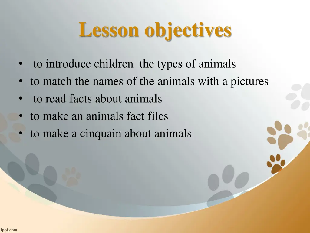 lesson objectives
