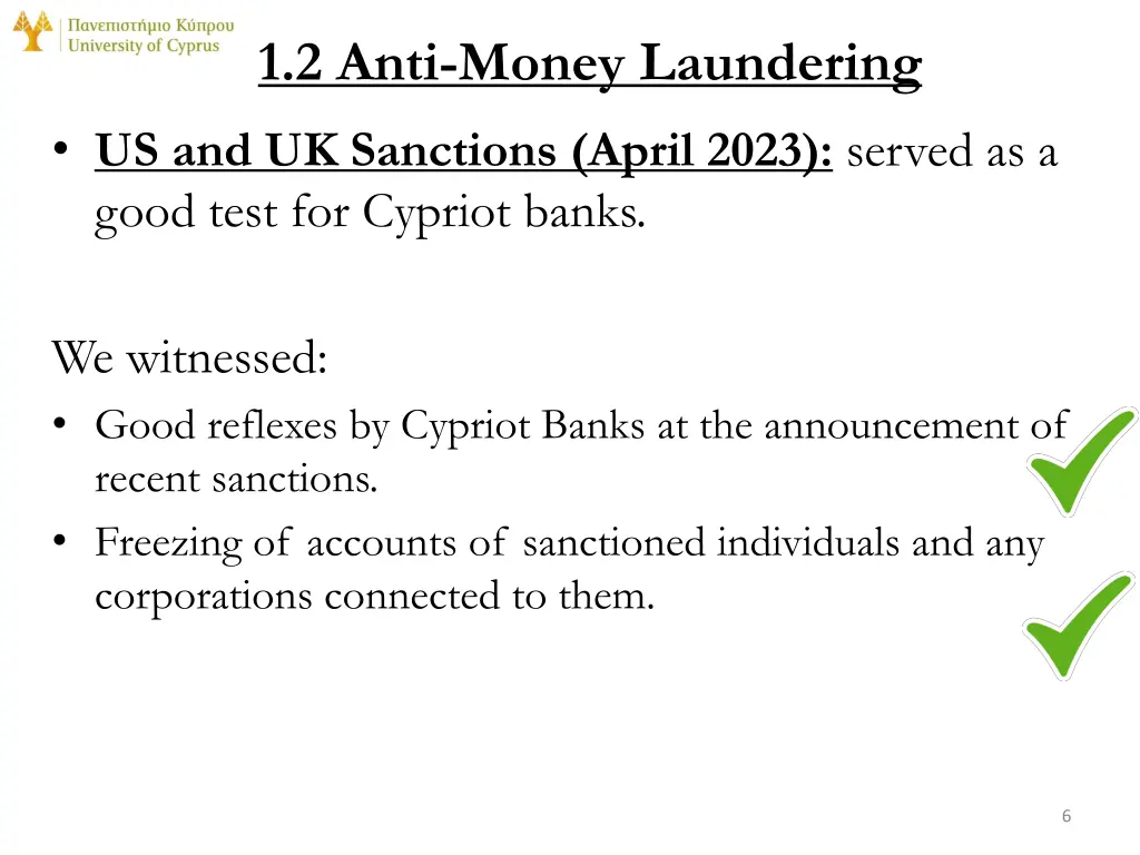 1 2 anti money laundering us and uk sanctions
