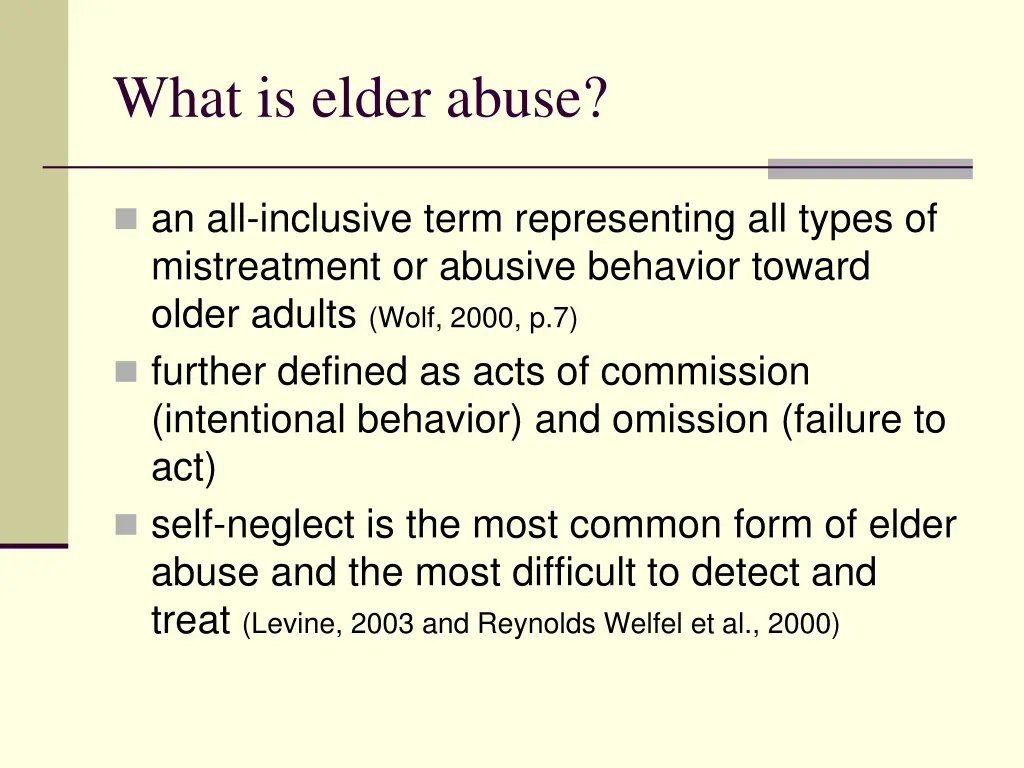 what is elder abuse