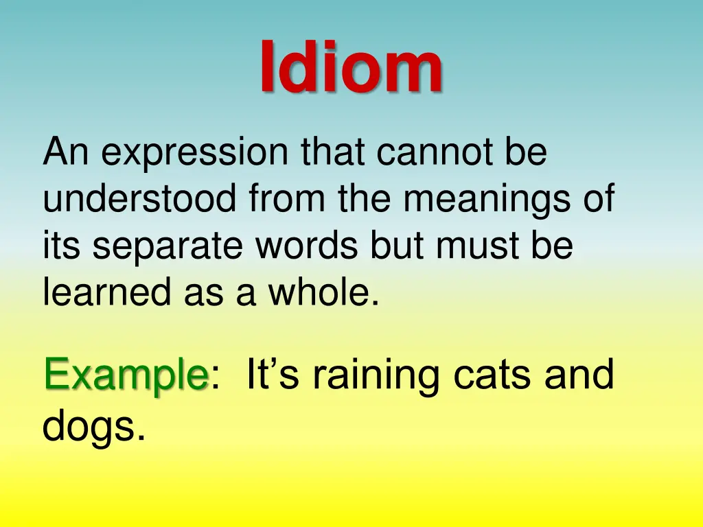 idiom