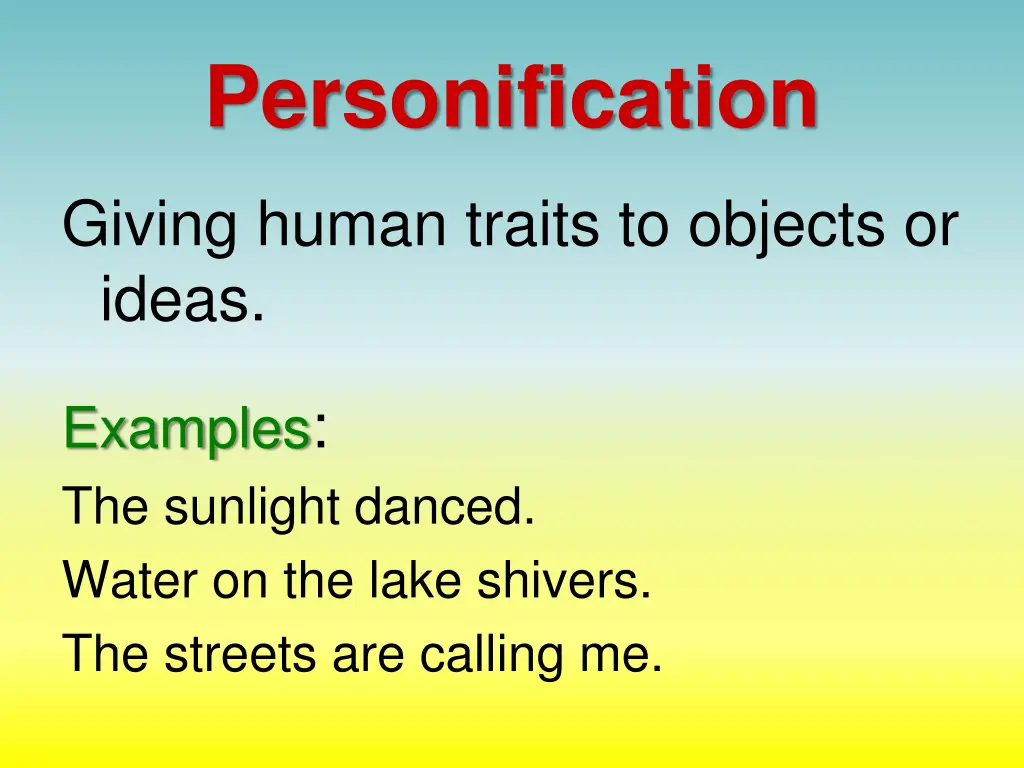 personification