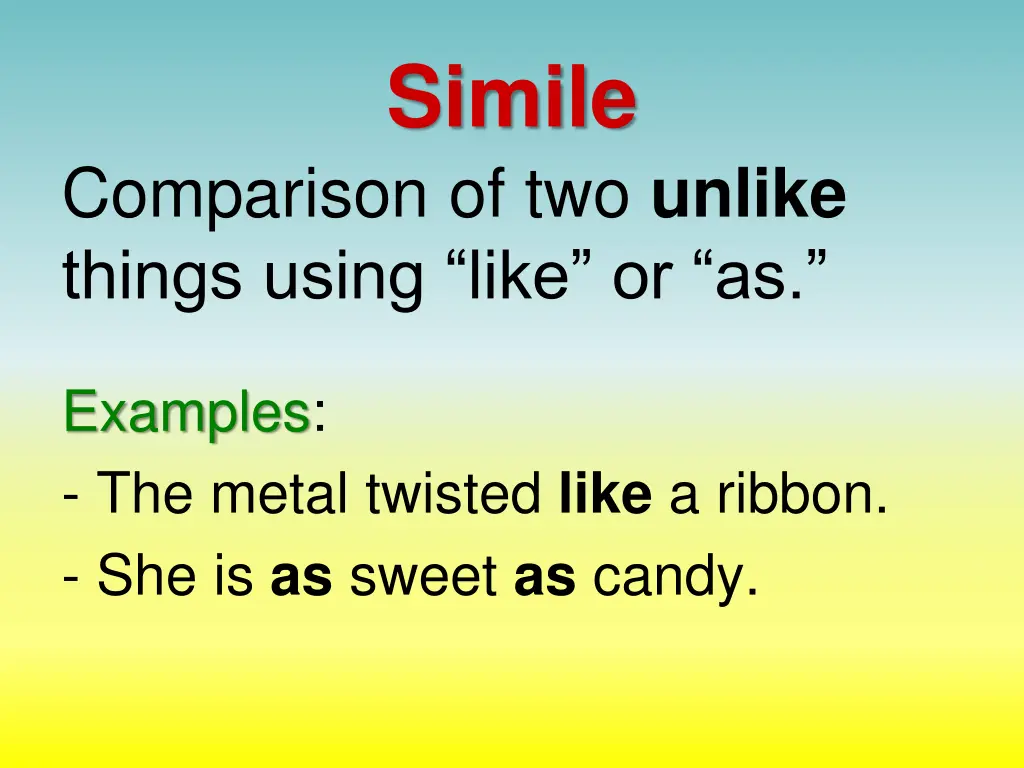 simile
