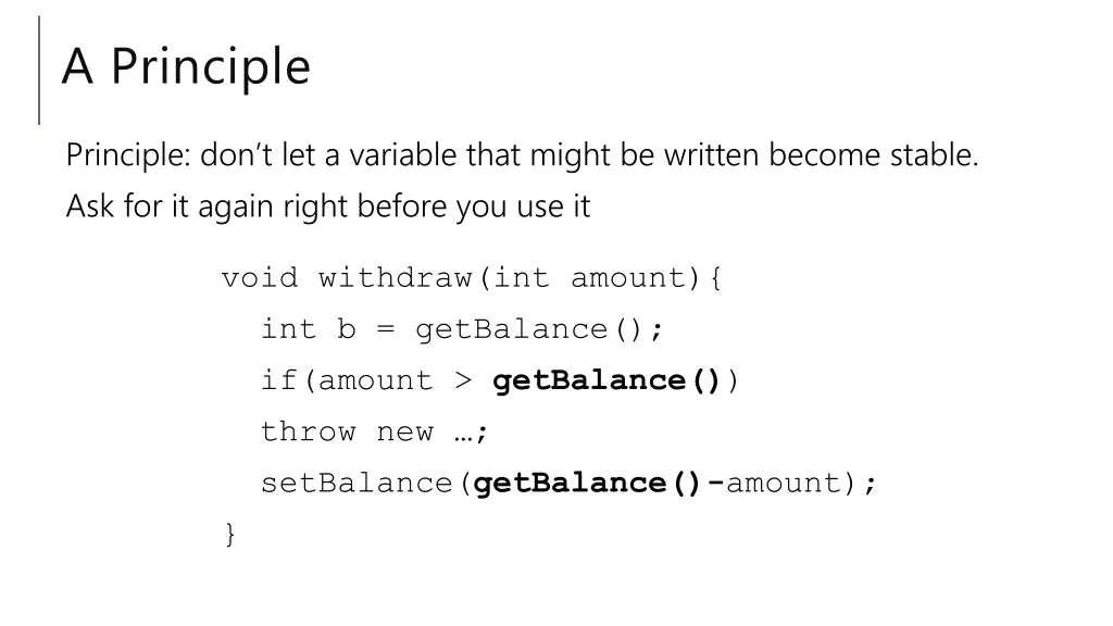 a principle