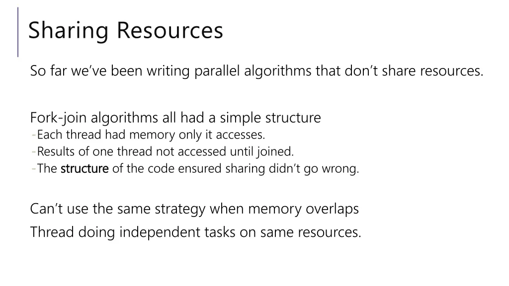 sharing resources