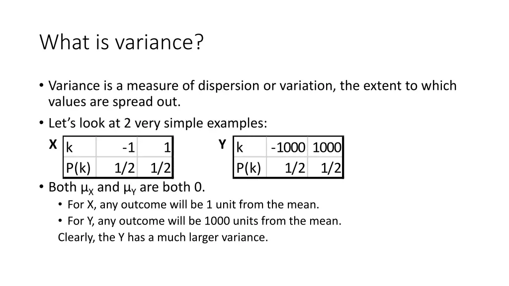 what is variance