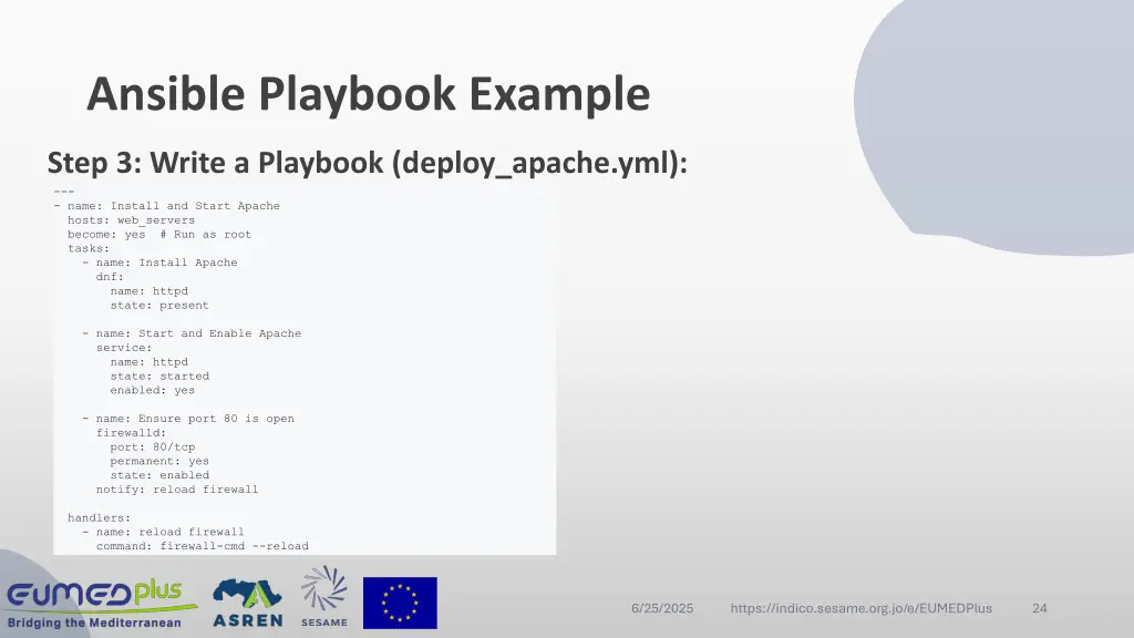 ansible playbook example 1