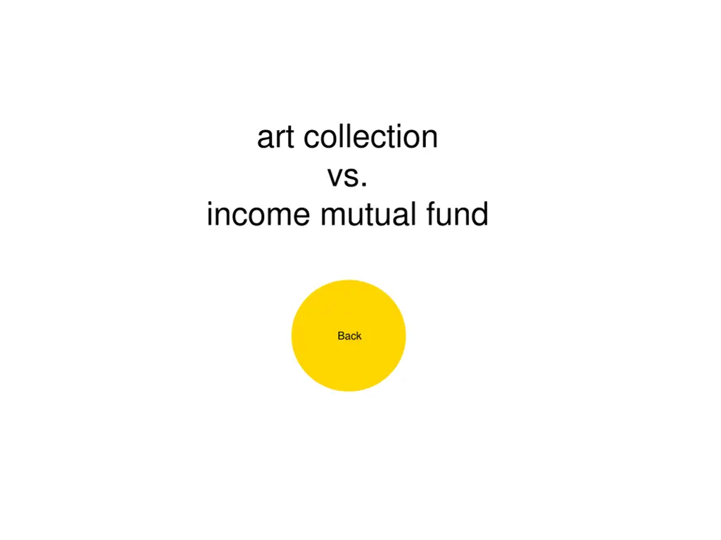 art collection vs income mutual fund