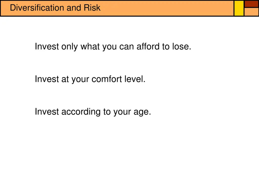 diversification and risk 6