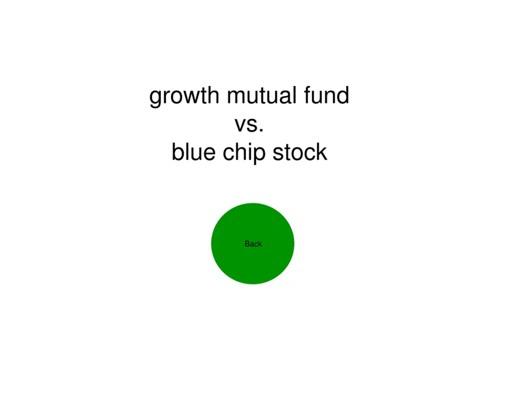 growth mutual fund vs blue chip stock